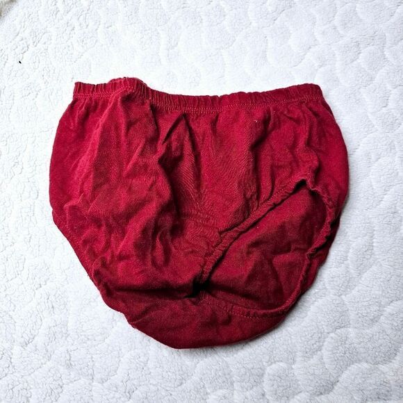 Carter's 24M red knit dress long sleeve bloomers diaper cover ruffle 2T - Picture 3 of 3